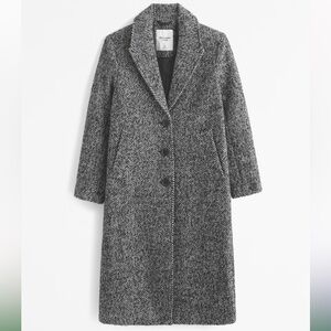 Wool-Blend Tailored Topcoat